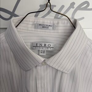 Men's White Striped Shirt